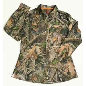 SHE Outdoor TrueTimber Camo Button Down Shirt Womens XL Long Sleeve Bass Pro
